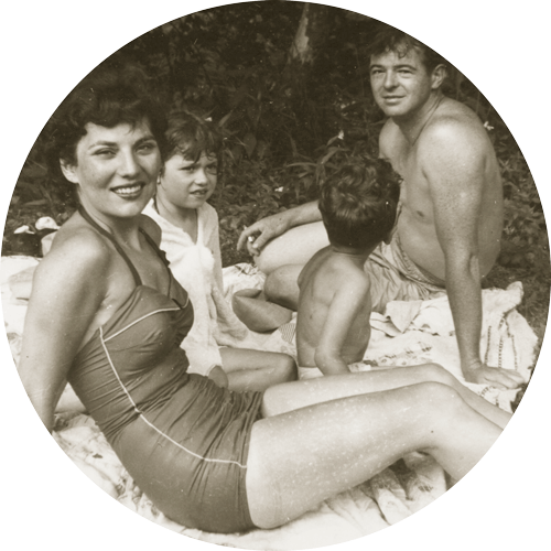 My family in East Liverpool, Ohio around 1953.